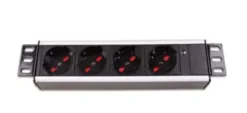 Multipresa universale 4 posti rack 10''