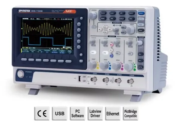 Oscilloscopio 100MHz, 2 canali 1GSa/s