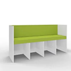 Panca Zioxi Reading Nook 196x45x76h cm (4 posti) - AVOCADO (VERDE)