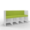 Panca Zioxi Reading Nook 148x45x76H cm (3 posti) - VERDE AVOCADO