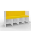 Panca Zioxi Reading Nook 148x45x76H cm (3 posti) - YELLOW