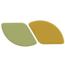 Pannello fonoassorbente a petalo color giallo e verde