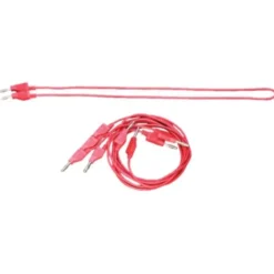 PASCO Cavetti elettrici 4 mm di sicurezza (rossi, 5 pack) SE-9750