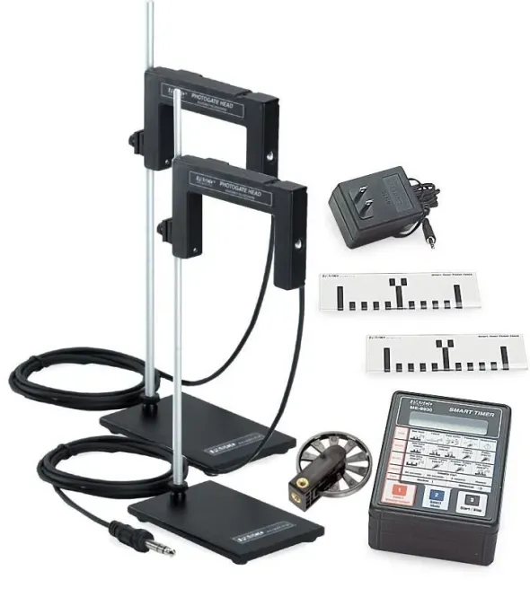 PASCO Cronometro con memoria, due fototraguardi ed accessori ME-8932