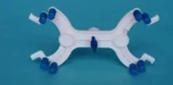 Pinza a ragno in Polipropilene per 2 burette