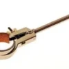 Pinza in Acciaio con gambo libero branche tonde Apertura 40 mm