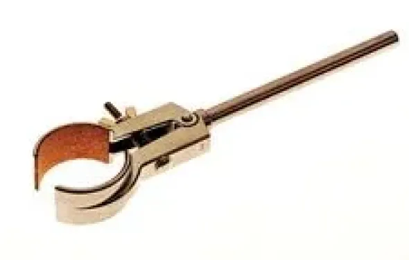 Pinza in Acciaio con gambo libero branche tonde Apertura 40 mm