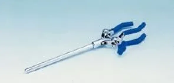 Pinza in Lega. Gambo libero a 3 branche rivestite. Apertura 8cm