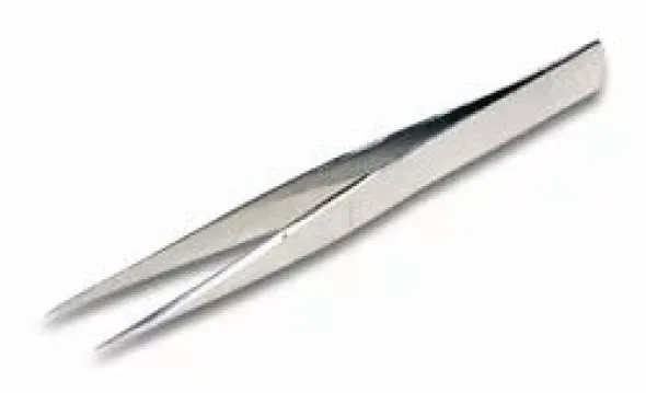 Pinzetta in Acciaio con punte diritte sottili 105 mm