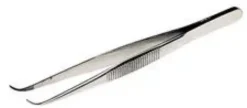 Pinzetta in Acciaio con punte ricurve sottili 125 mm