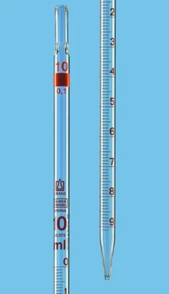 Pipetta in vetro graduata 25-1/10 ml Classe B