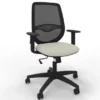 Poltroncina docente color Sabbia e struttura nera