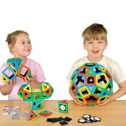 Polydron Magnetici - Set per la classe (184 pezzi)