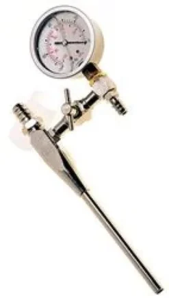 Pompa da vuoto+manometro attacco 1/2"- portagomma Lat. Ø 12 mm
