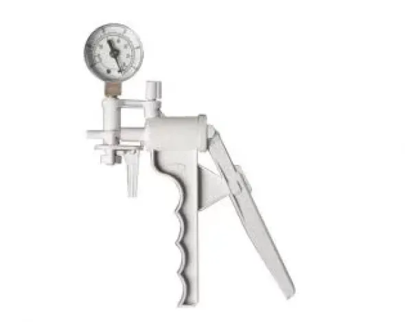 Pompa per vuoto manuale con vacuometro