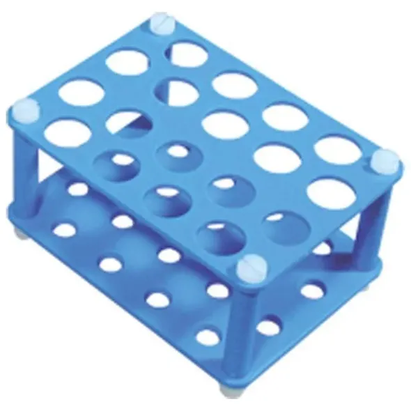 Porta-Provette da 15 ml Ø 17 mm in polipropilene posti 18