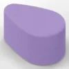 POUF A PETALO 65x42x35H - LILLA - ECOPELLE IGNIFUGA