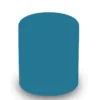 POUF CIRCOLARE DIAM. 42 ALT. 46 CM - AZZURRO - ECOPELLE IGNIFUGA