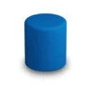 POUF CIRCOLARE DIAM. 42 ALT. 35 CM - BLU - ECOPELLE IGNIFUGA