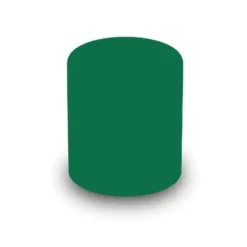 POUF CIRCOLARE DIAM. 42 ALT. 46 CM - VERDE MILITARE - ECOPELLE IGNIFUGA