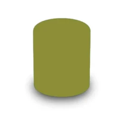 POUF CIRCOLARE DIAM. 42 ALT. 46 CM - VERDE PERA - ECOPELLE IGNIFUGA