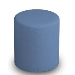 POUF CIRCOLARE DIAM. 42 ALT. 46 CM - VIOLA - ECOPELLE IGNIFUGA