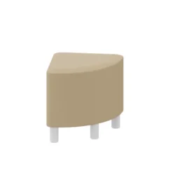 Pouf 90° con piedini - Beige - 41x41x45H cm