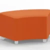 Pouf curvo 45° con piedini - Zucca speziata - 77x45x40H