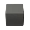 POUF QUADRATO 48x48x46H - GRIGIO GRANITE - ECOPELLE IGNIFUGA
