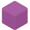 POUF QUADRATO 33x33x35H - VIOLA - ECOPELLE IGNIFUGA