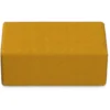 POUF RETTANGOLARE 84x42x46H - GIALLO - ECOPELLE IGNIFUGA
