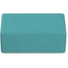 POUF RETTANGOLARE 84x42x46H - TURCHESE RIVIERA - ECOPELLE IGNIFUGA