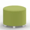 Pouf rotondo con piedini - Verde Pera - 50x50x40H