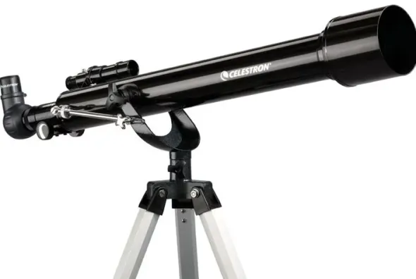 POWERSEEKER 60AZ: Rifrattore acromatico diametro 60mm, focale 700mm (f/12), montatura alta
