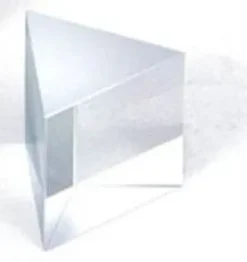 Prisma di vetro crown, 60°, 26,5 mm x 50 mm