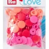 Prym Color Snap Love Bottoni a Pressione Rossi 30 pz