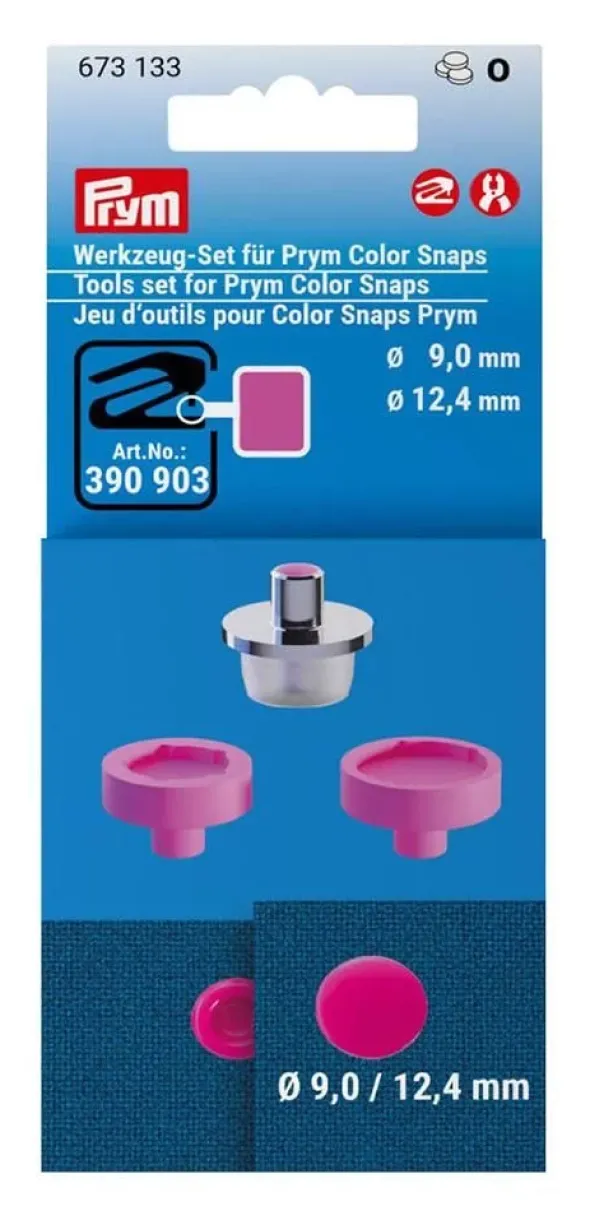 Prym Set per applicare i bottoni a pressione Color Snaps con Vario Creative Tool