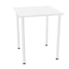 Quadro piccolo - tavolo quadrato con ruote color Latte - 65X65X76h cm
