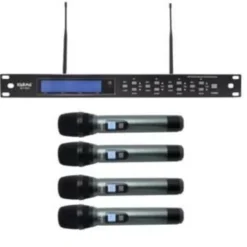 Radiomicrofono UHF 4 microfoni palmari
