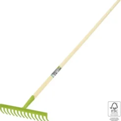 Rastrello 14 denti con manico in legno FSC®
