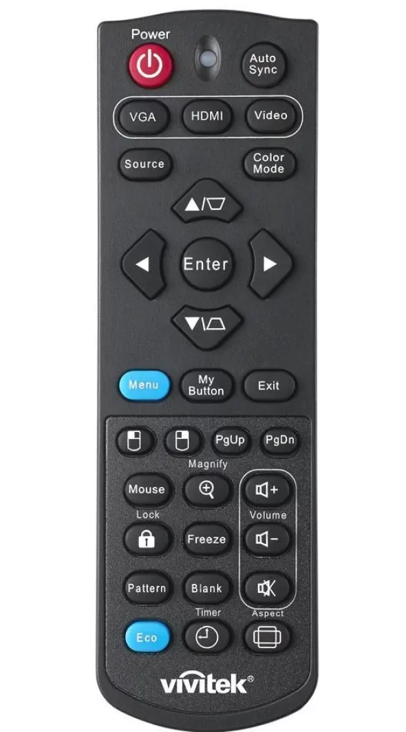Remote Control per Vivitek DH765Z-UST/DW763Z-UST/DS262/DX263/DW265//DH268/DX281-ST/DW282-S