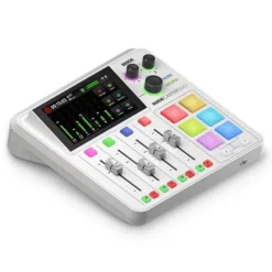 RODECASTER Duo Mixer WHITE - Studio di produzione podcast integrato