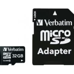 Scheda memoria Verbatim - microSDXC 32 Gb - Classe 10 con adattatore SD