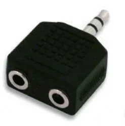 Sdoppiatore/adattatore audio da 1x JACK 3,5mm (M) a 2x JACK 3,5mm (F)