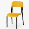 Sedia alunni in polipropilene SARA35 h 46 cm - GIALLO - telaio Nero