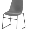 Sedia fissa con scocca in polipropilene H46 cm