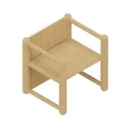 Sedia in legno multiuso tornita H.160/210/310