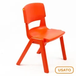 Sedia Postura Plus H26 cm - Rosso papavero - USATO