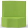Seduta morbida 90° con schienale alto - 110x42x113h cm - VERDE