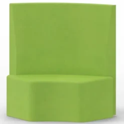 Seduta morbida 90° con schienale alto - 110x42x113h cm - VERDE